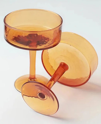 Handblown Cocktail Glasses - Set of 4